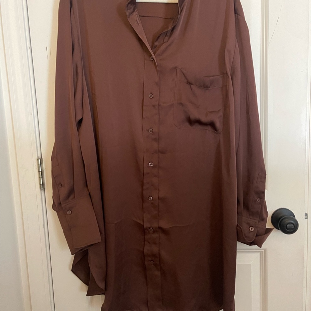 Silk Brown Shirt